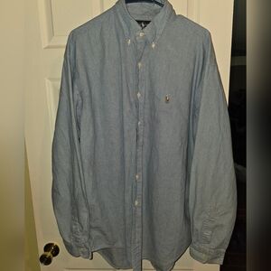 Ralph Lauren Blue Casual Button Down Shirt